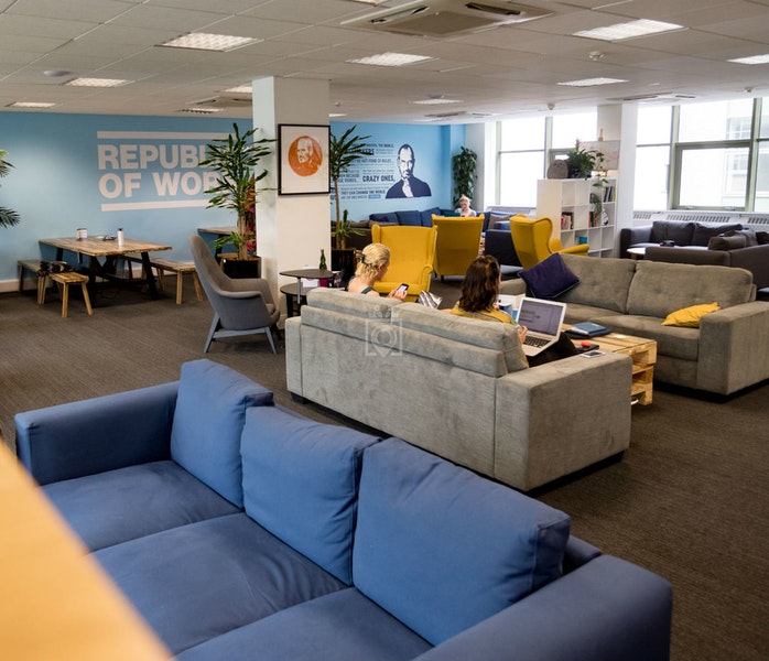 Spazio di coworking della Repubblica di lavoro.