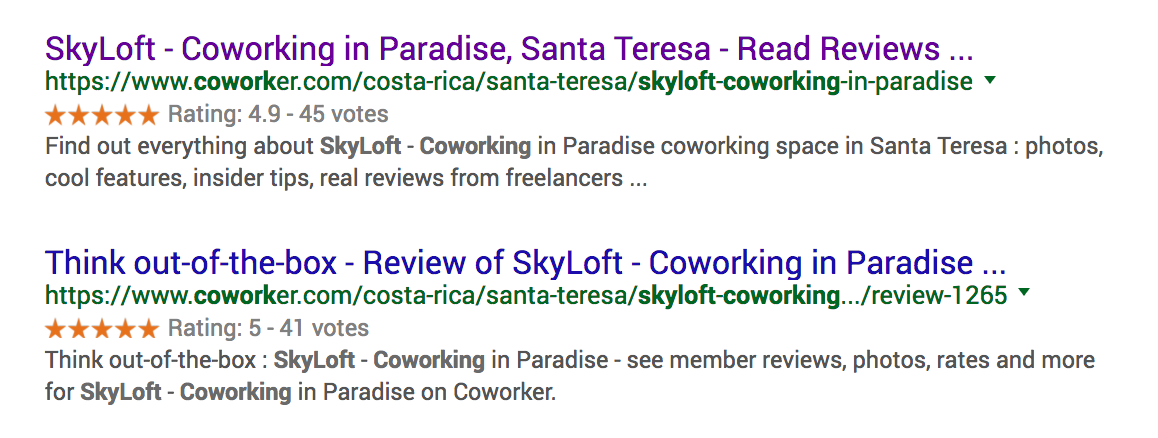 Coworker SEO Search Results