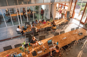 A coworking space in Bali.