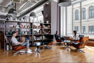 A coworking space in Moscow.