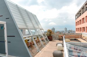 A view of ParnetWORK coworking space in Bogota.