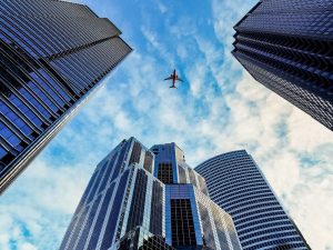 A series of skyscrapers in Chicago