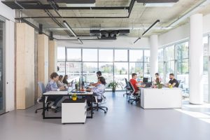 A coworking space in Bulgaria.