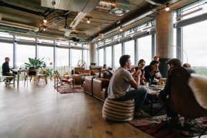 A shared office space in Mexico.