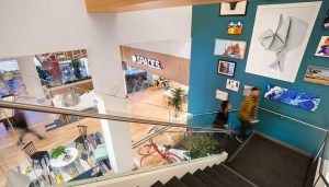A view of a Spaces by IWG coworking location.