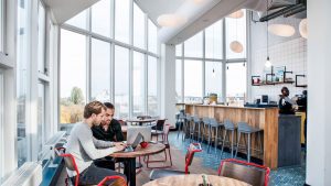 A coworking space in Amsterdam.