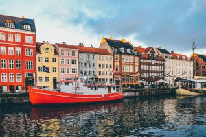 A view of Copenhagen.