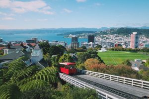 A view of Wellington, New Zealand.