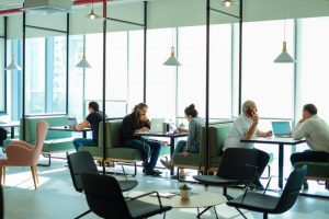 A coworking space in Dubai, UAE.