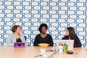 Women in a coworking space.