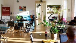 A coworking space in Geneva, Switzerland.