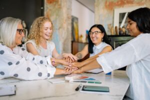 Women in a coworking space.