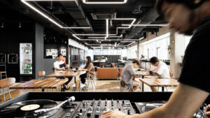 A coworking space in Seoul.