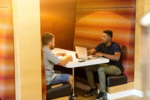 A view of a coworking pod.