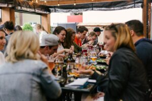A view of a coworking community.
